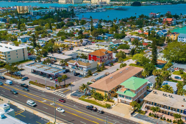 Aerial of Tropic Breezes and Surrounding Area