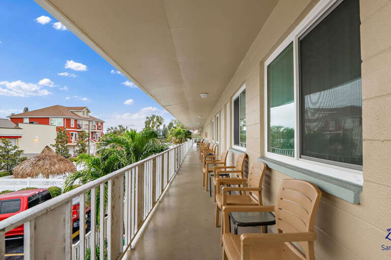 Second Floor Balcony with Seating