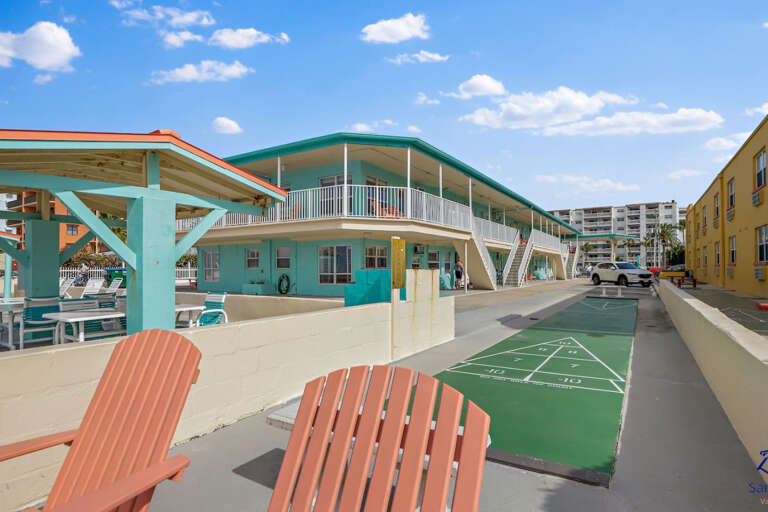 Shuffleboard Courts and Sea Rocket