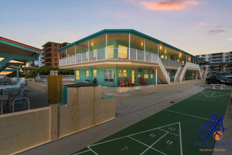 Shuffle Board Court and Front of Sea Rocket Shuffle Board Court and Front of Sea Rocket