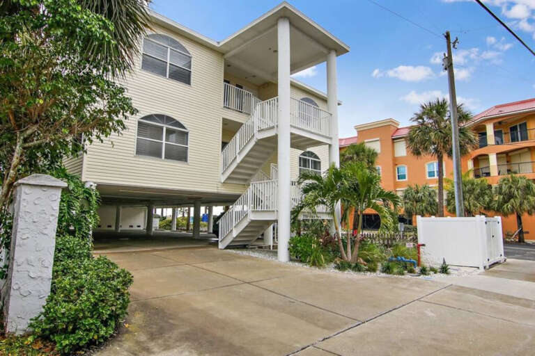 Parking is under the Building. Stairs lead to the units Parking is under the Building. Stairs lead to the units