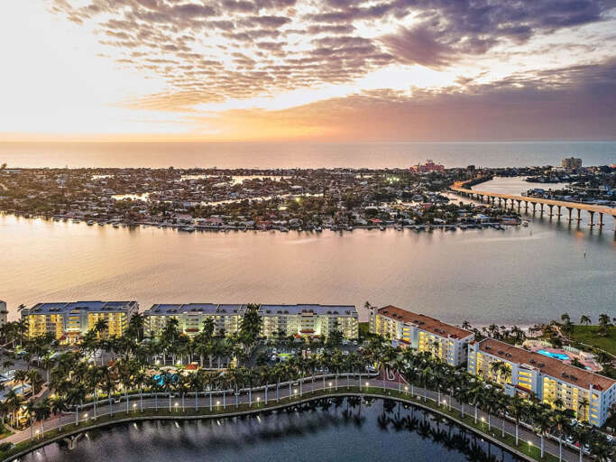 Aerial View of Bahia Vista at Sunset Aerial View of Bahia Vista at Sunset
