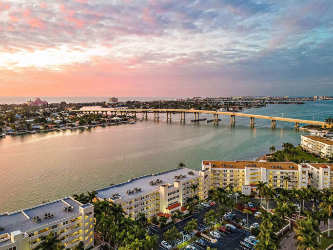 Aerial View of Bahia Vista at Sunset Aerial View of Bahia Vista at Sunset
