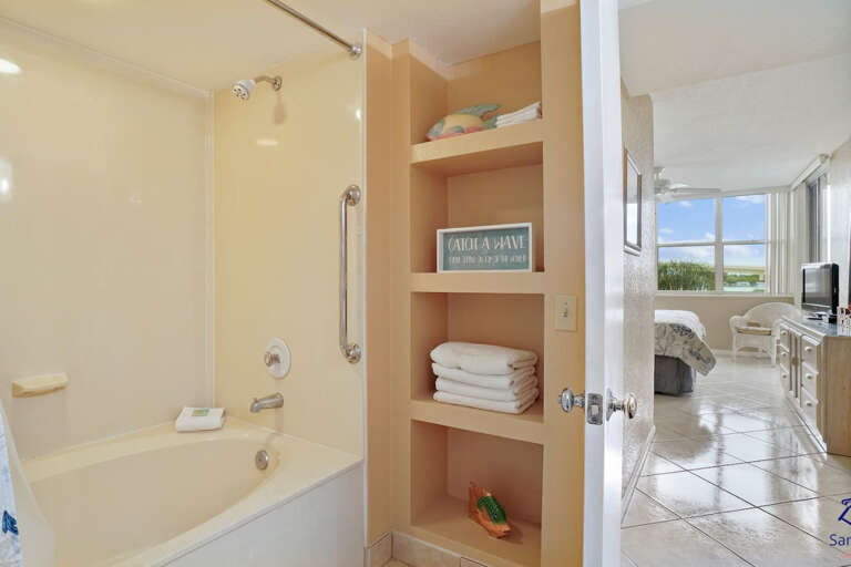 Master Shower and Tub