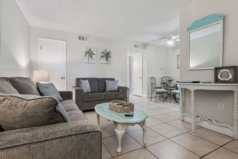 Living Room w/ New Sleeper Sofa