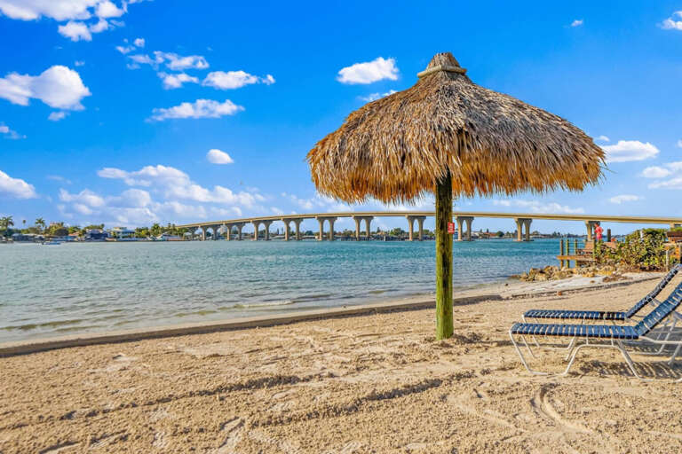 Private Beach on Property