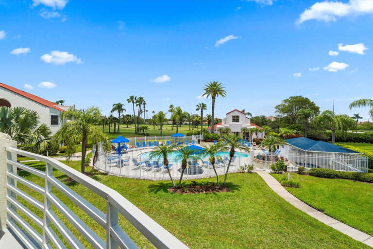 Pool View from Balcony