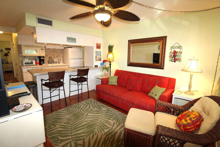 Living Area with Breakfast Bar and Kitchen Living Area with Breakfast Bar and Kitchen