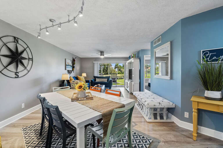 Dining Area with Living Area View