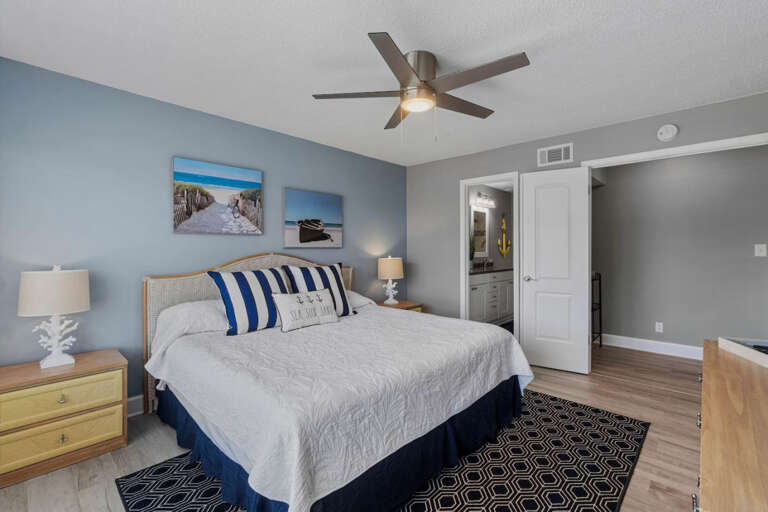 Master Bedroom with King Sized Bed