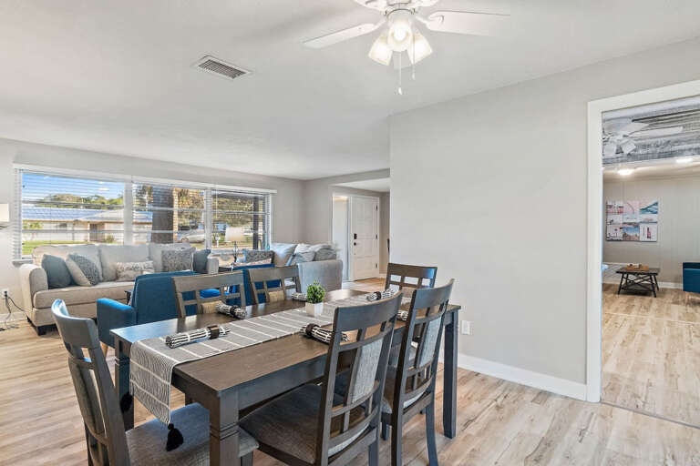 Open the oversized sliding door for true indoor-outdoor living Open the oversized sliding door for true indoor-outdoor living