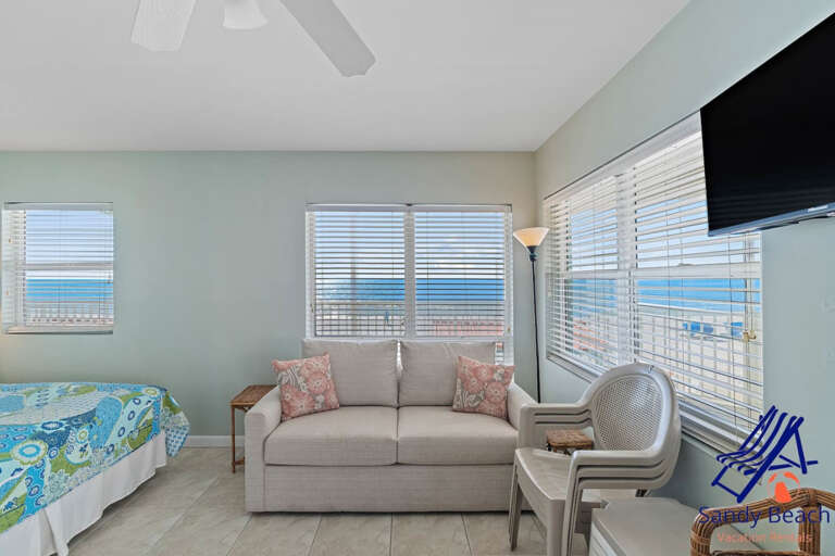 Sitting Area with Sleeper Sofa