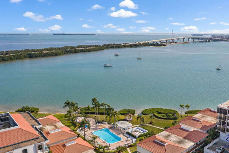 Aerial of Bahia Del Mar and Surrounding Areas