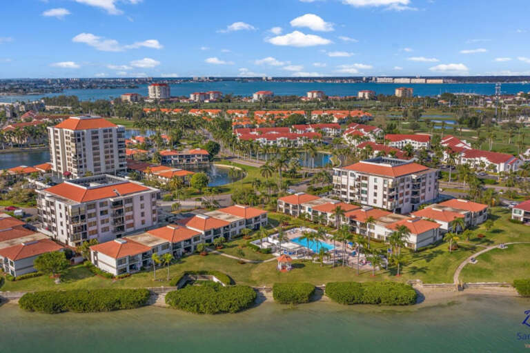 Aerial of Bahia Del Mar and Surrounding Areas