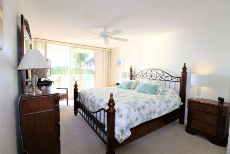 Master Bedroom with King Size Bed and View