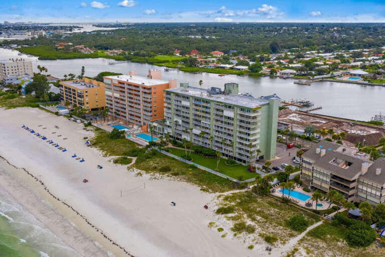 Aerial of Sand Castle