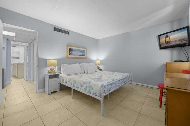 Bedroom with TV
