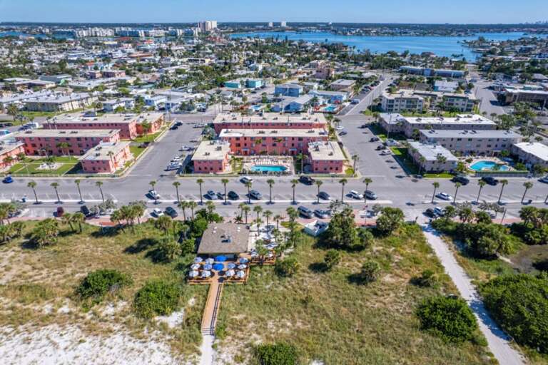 Aerial View of St. Pete Beach and Surrounding Areas