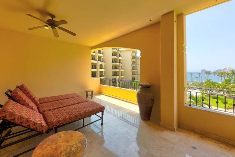 Lounge while looking out onto the beautiful grounds of Villa La Estancia and the Sea of Cortez