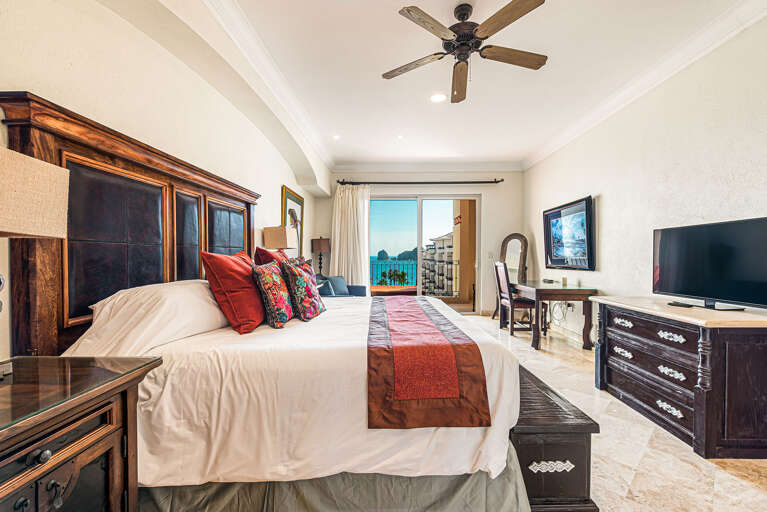 Master bedroom with king bed