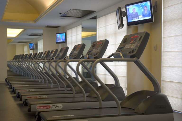 One of two exercise facilities on property