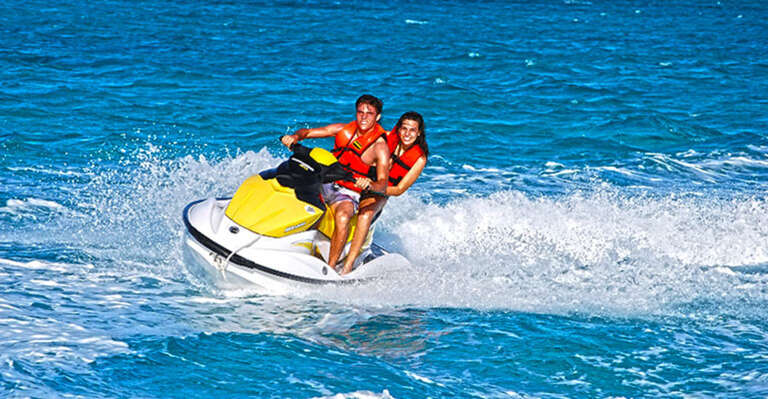 Rent wave runners on the beach  in front of Villa La Estancia