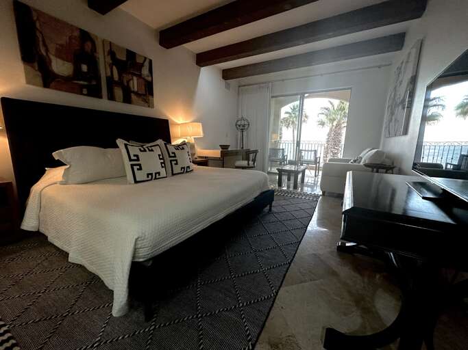 Walk out onto the terrace from your luxurious space!