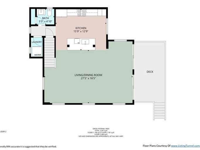 Second Level Floor Plan 