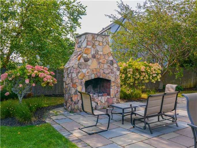 Outdoor Stone Fireplace  Outdoor Stone Fireplace