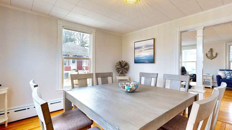 Dining room into the living room  Dining room into the living room