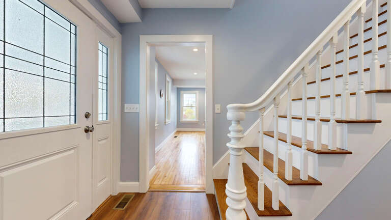 Entry to dining room| Stairs to second floor  Entry to dining room| Stairs to second floor