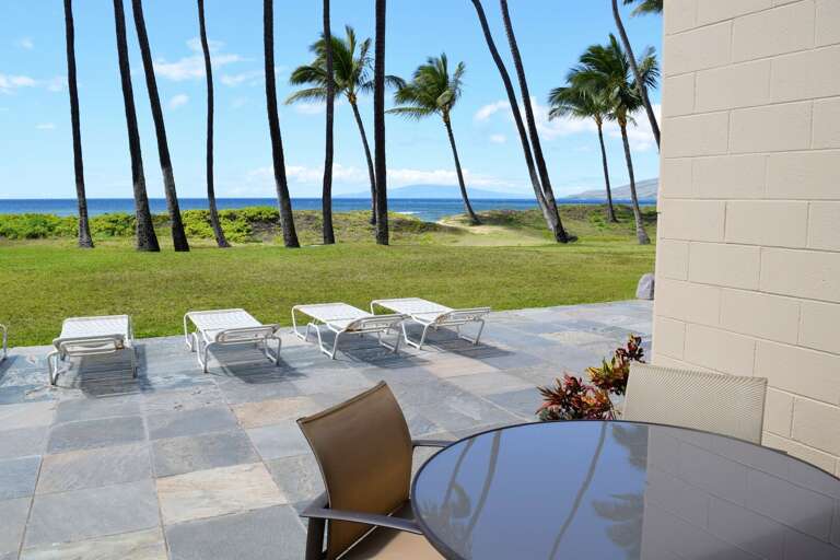 Private lanai with gorgeous ocean view