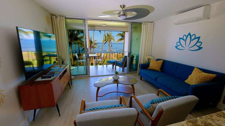 Plenty of seating options to enjoy that amazing view.