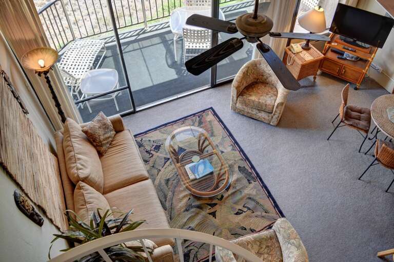 Overlook your home in paradise from the loft
