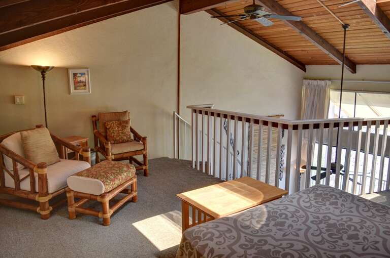 Seating area upstairs