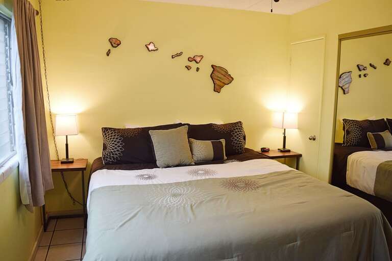 Bedroom with extra closet storage Bedroom with extra closet storage