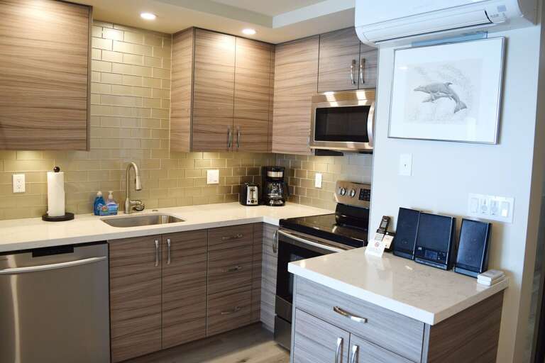 Kitchen with full size appliances