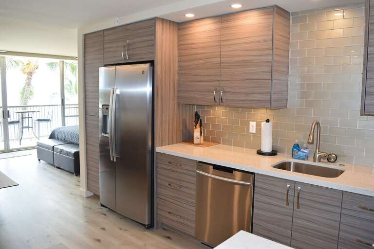 Ocean views from the kitchen