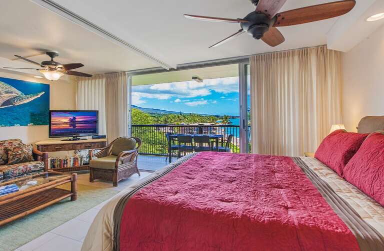 Master bedroom and living room with incredible view