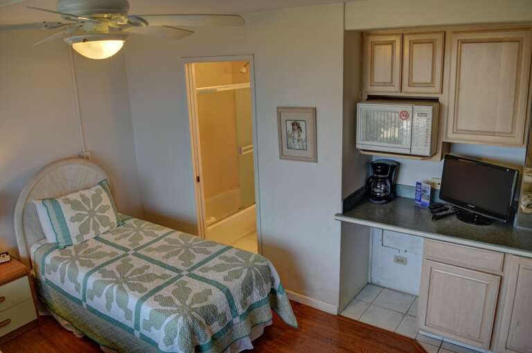 Guest bedroom with amenities