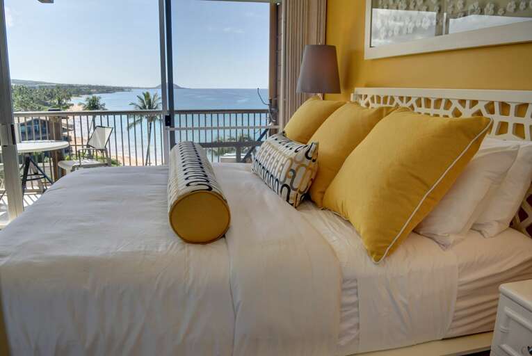 Amazing ocean views from this bedroom
