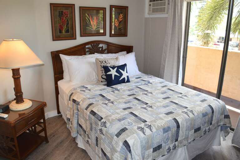 Master bedroom with Queen bed and A/C available