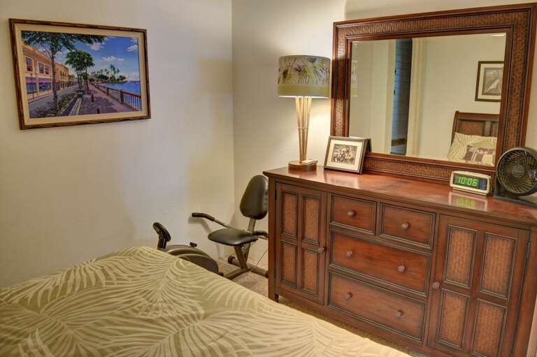 Plenty of storage in the bedroom