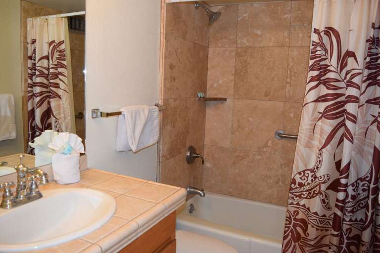 Bathroom with shower/tub combination