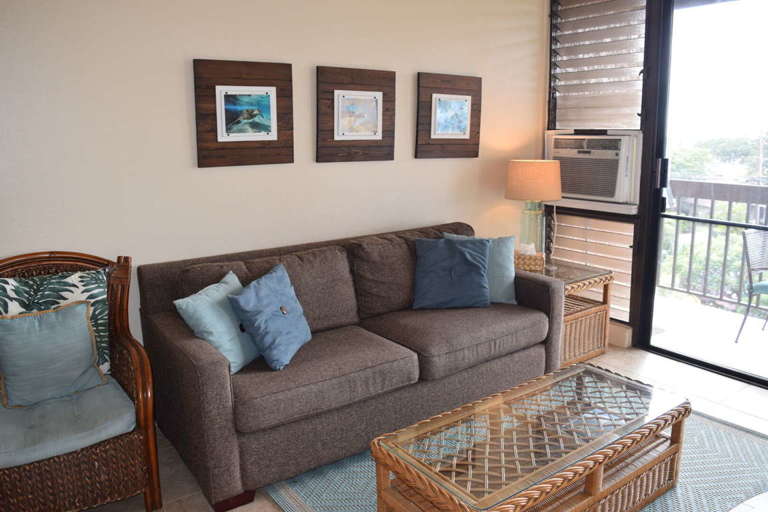 Naturally lit living room