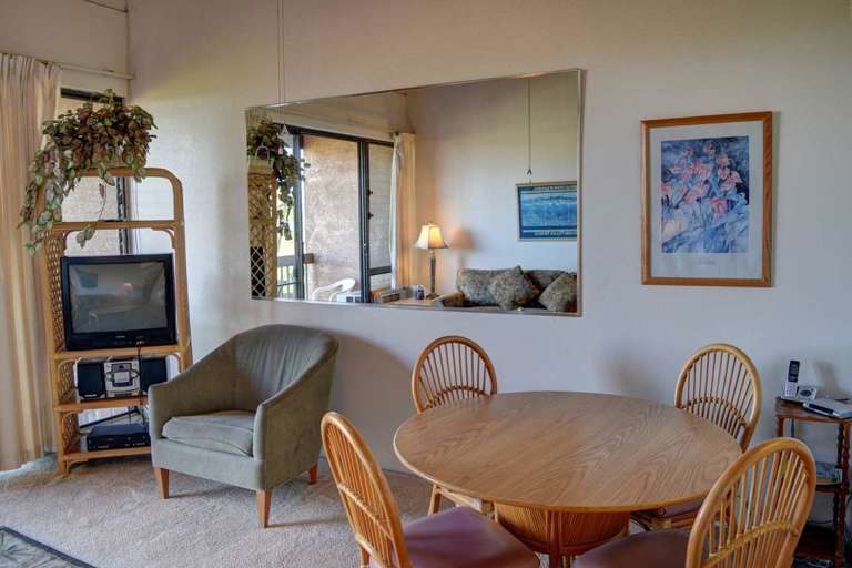 Dining table with seating for four