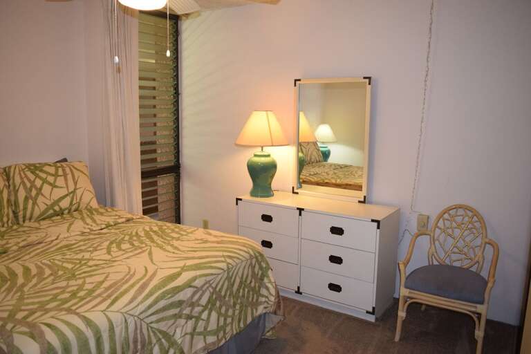 Plenty or storage with dresser and closet