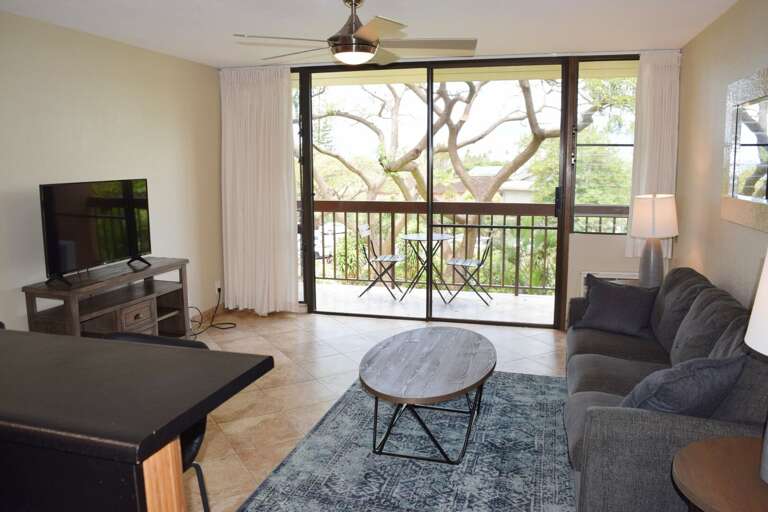 Large living area opens to your private lanai