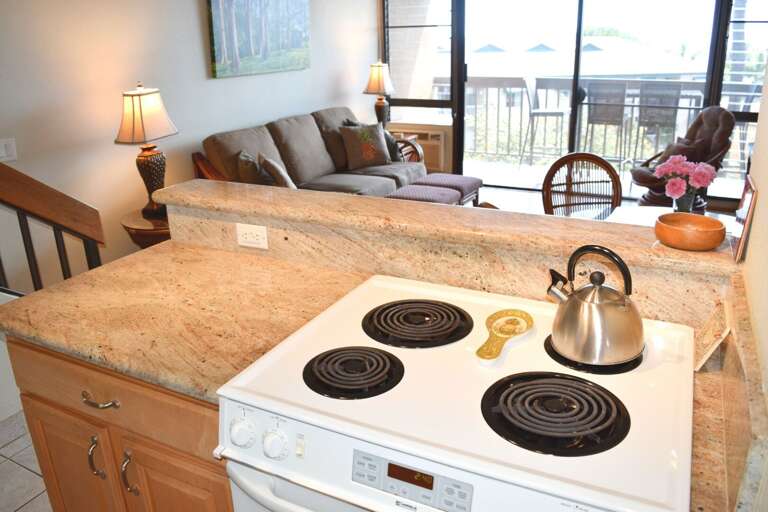 Kitchen with full-size appliances Kitchen with full-size appliances