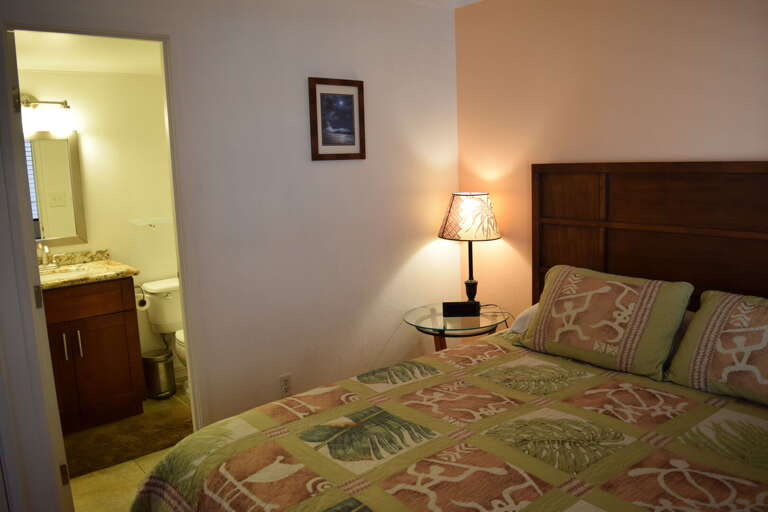 Master bedroom open to master bathroom